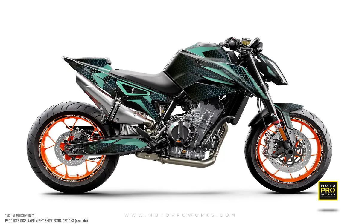 Ktm 790/890 Duke Graphics - "Arcane" (Turquoise) 1