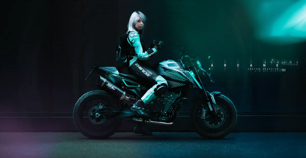 Ktm 790/890 Duke Graphics - "Arcane" (Turquoise) 2