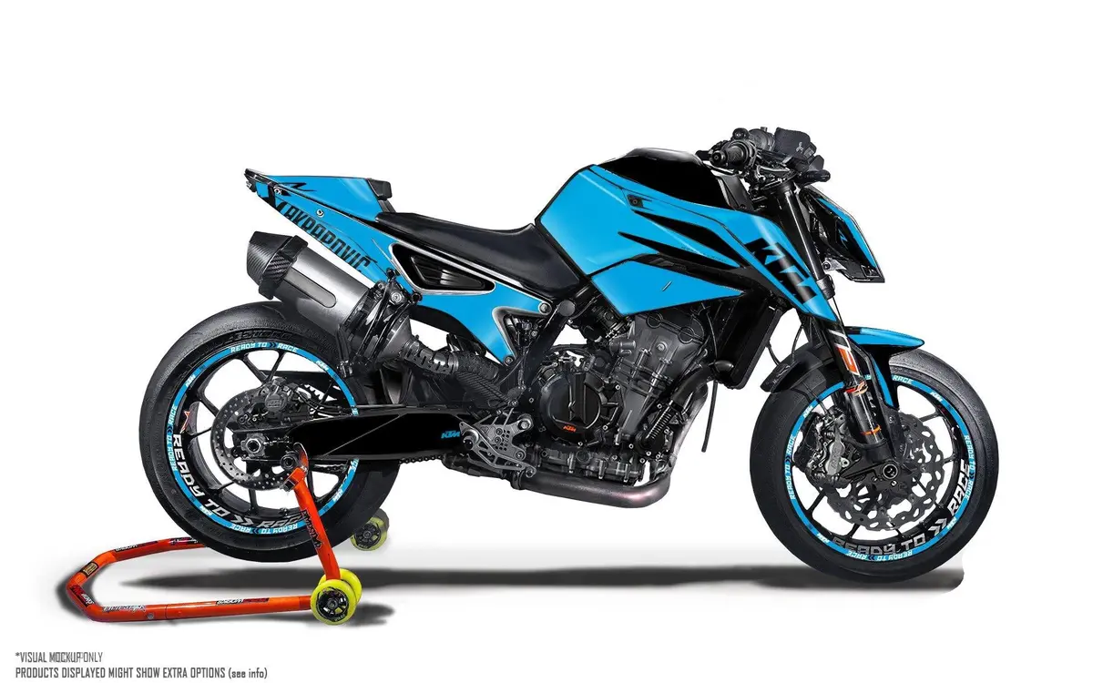 Ktm 790/890 Duke Graphics - "Armour" (Blue) 1