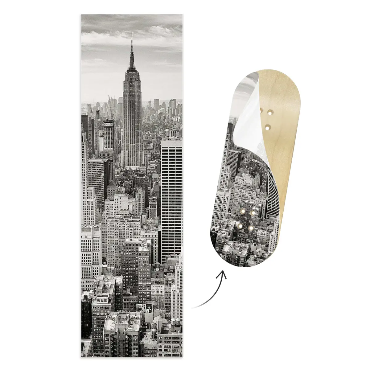 "Nyc" Deck Graphic Wrap - 35Mm X 110Mm 1