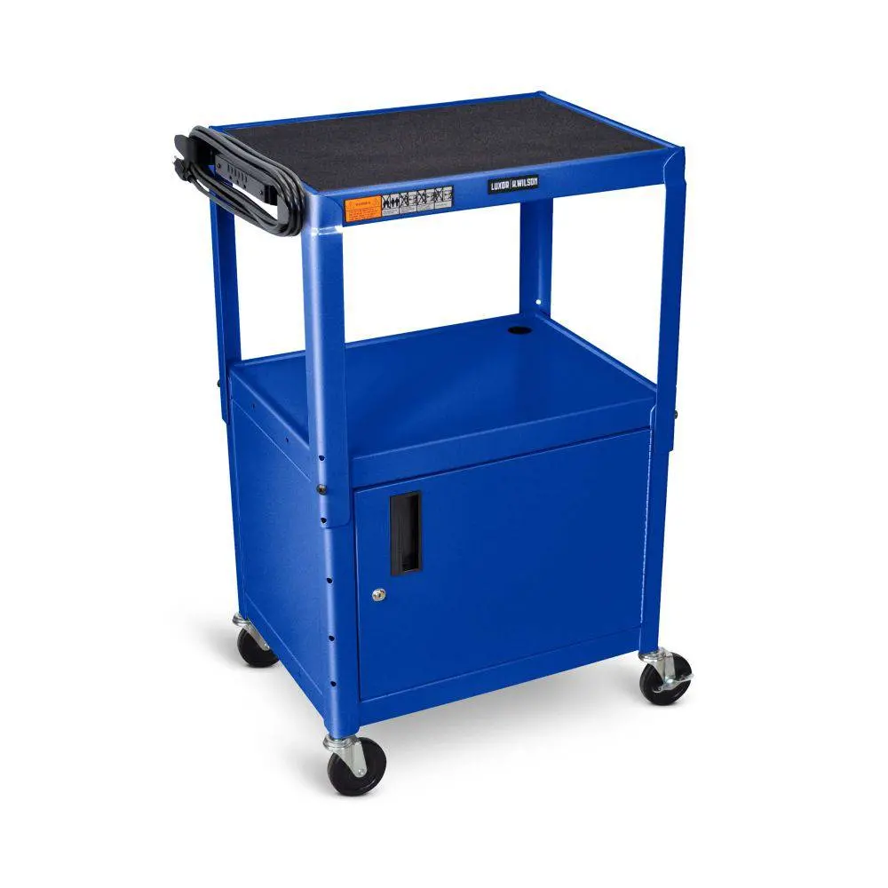 Adjustable Height Steel Av Cart (Cabinet) 3