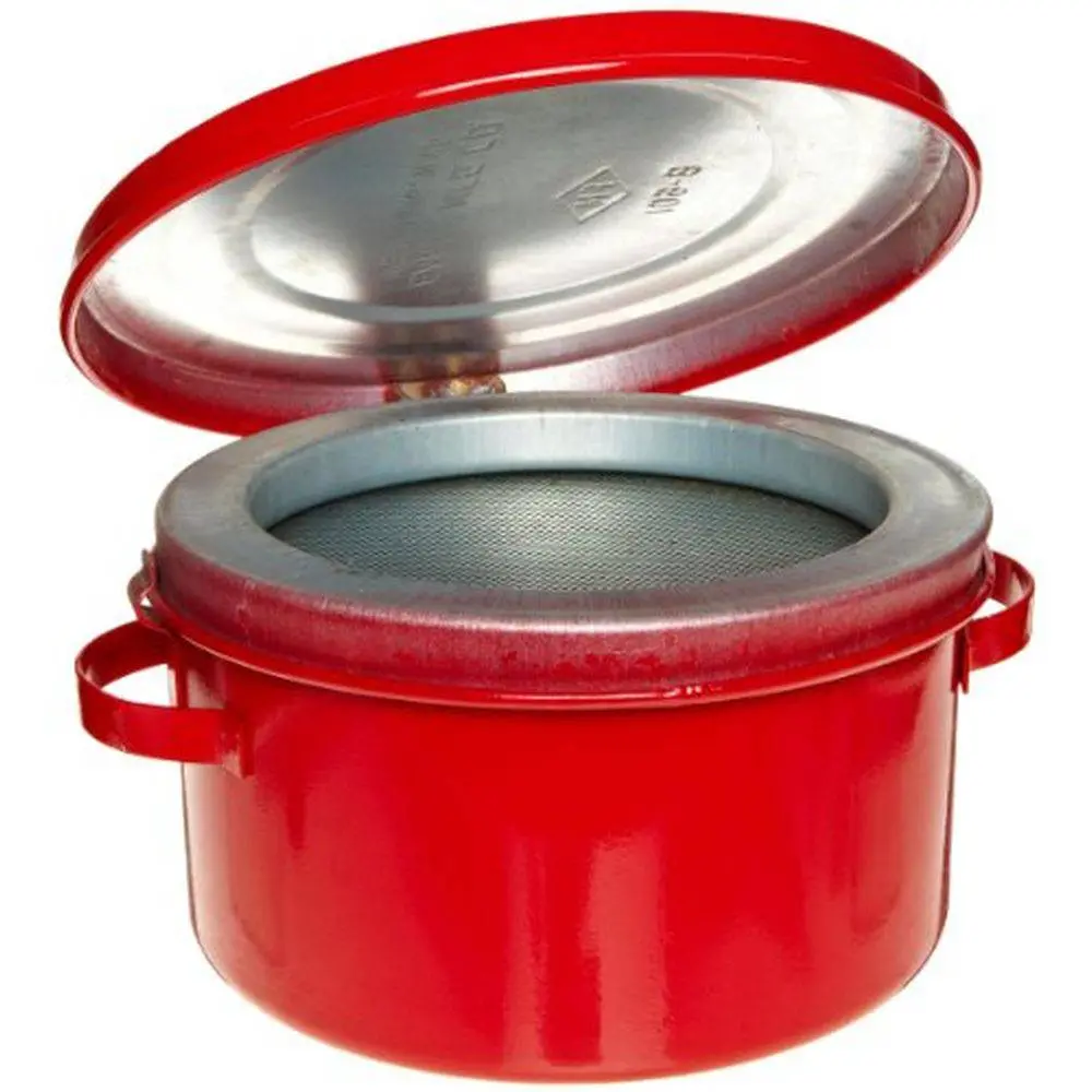 Bench Can 1 Qt. Metal Red 1