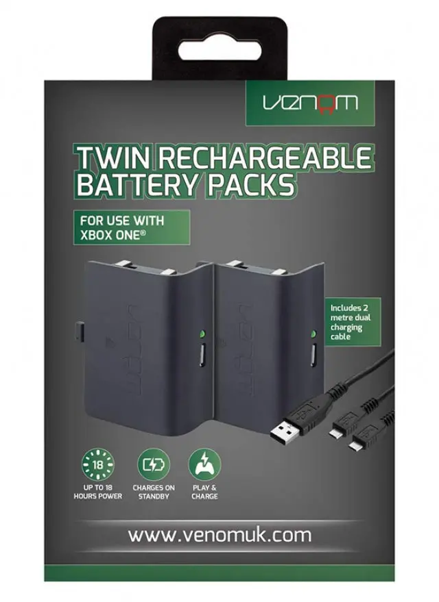 Baterias Recarregáveis Venom (Pack Com 2 Baterias) -Xbox One- Novo 1
