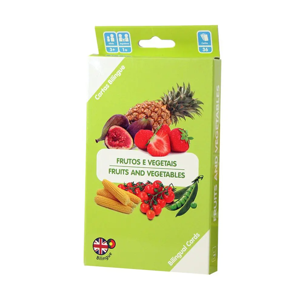 Cartas Bilingue Frutos E Vegetais 1