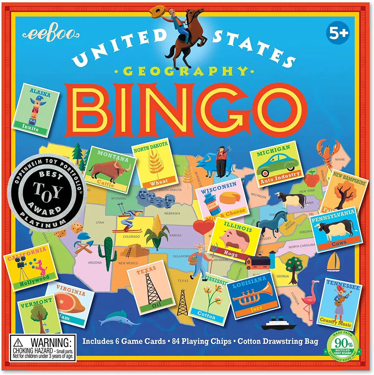 Bingo Dos Estados Unidos Para Crianças 1