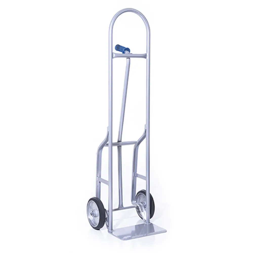 Single Pin Steel Hand Truck W/ Rubber Wheels For Round Objects (55"H) 1