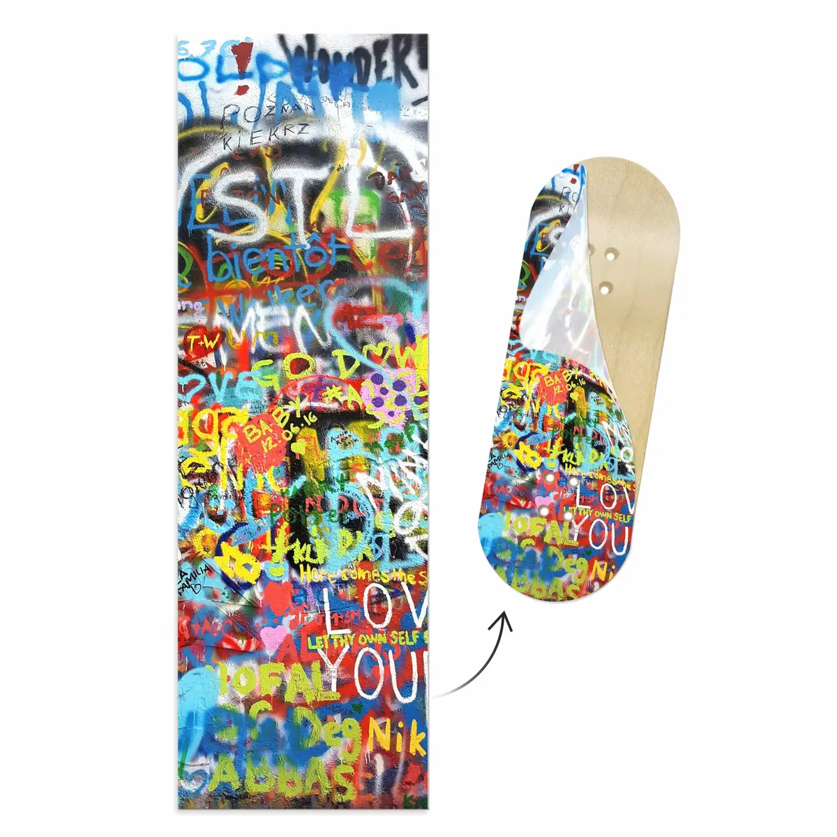 "Graffiti Wall" Deck Graphic Wrap - 35Mm X 110Mm 1