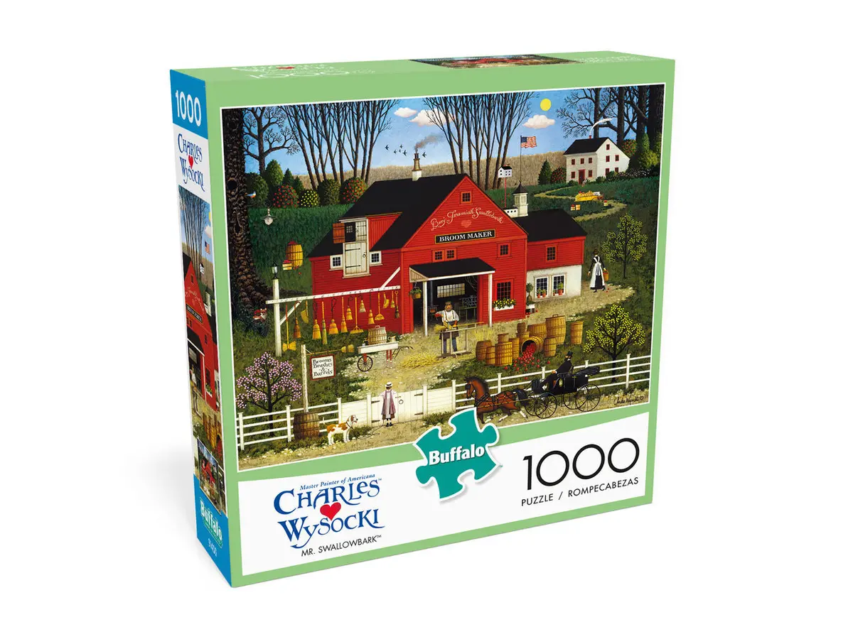 Charles Wysocki: Mr. Swallowbark Buffalo Puzzle 1000 Peças 1