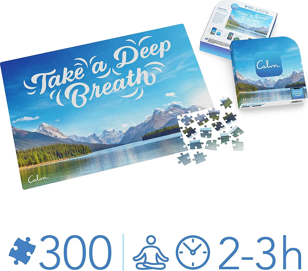 Puzzle Calma De 300 Peças Para Relaxamento, Alívio De Estresse Jasper Lake 2