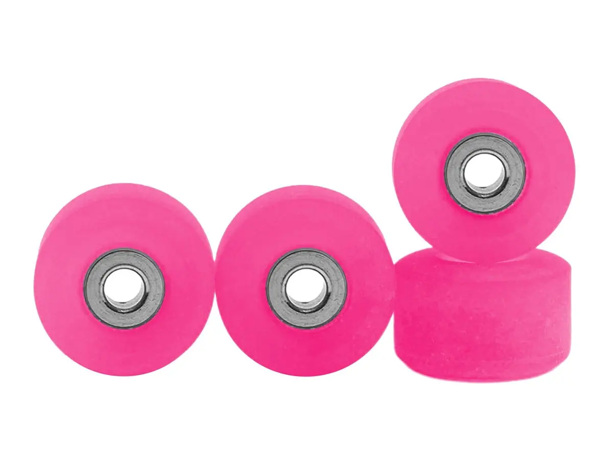 Apex New Street Wheels - 61D Urethane - Ultraspin Bearings - "Pink Glow" 1