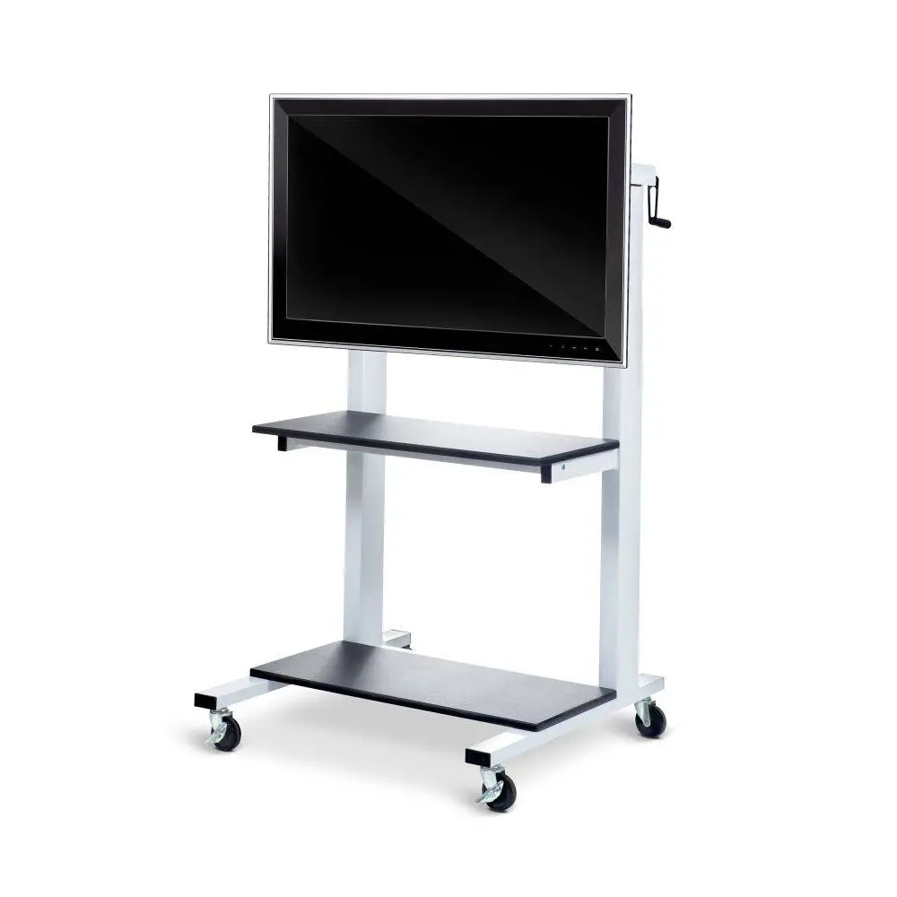 Crank Adjustable Height Flat Panel Tv Cart 1