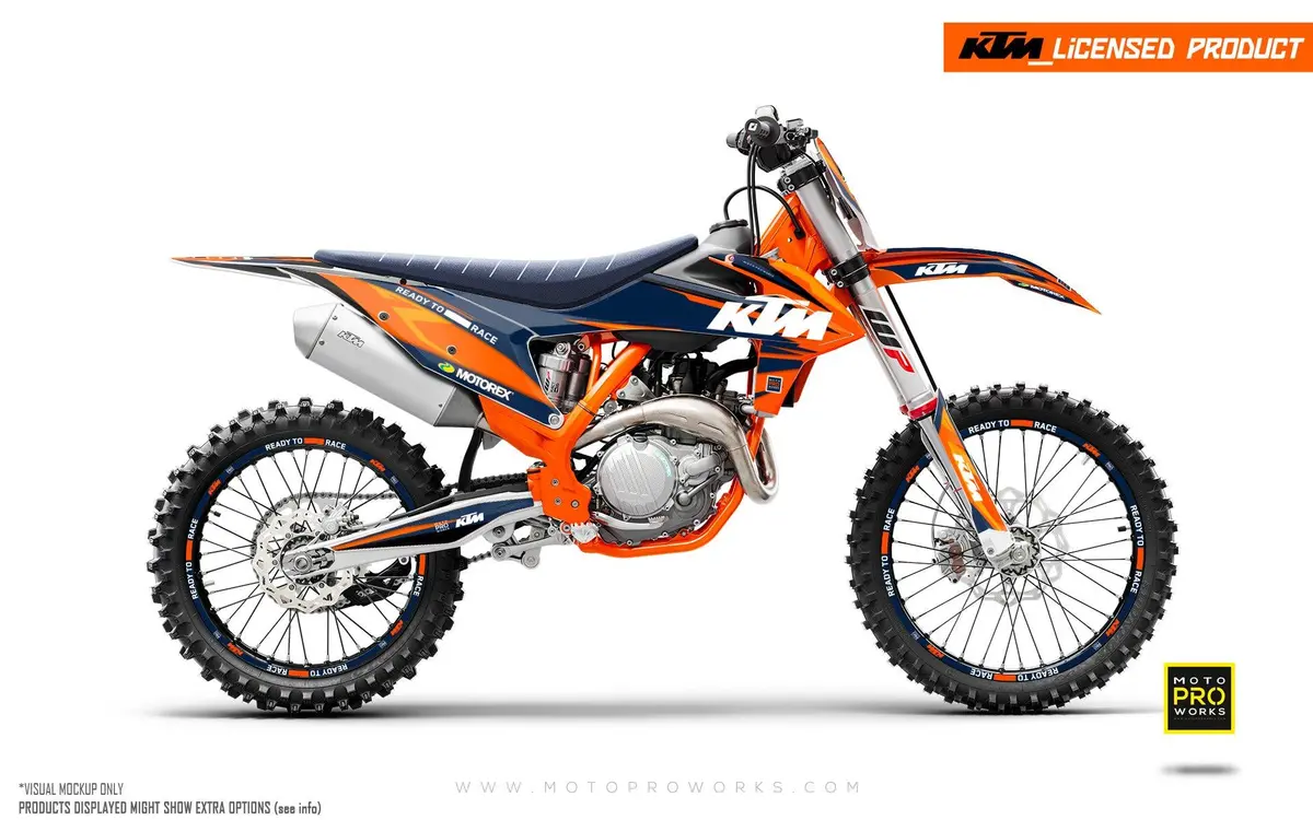 Ktm Xc / Xc-F / Xc-W Graphics - "Colibri" (Orange) 1