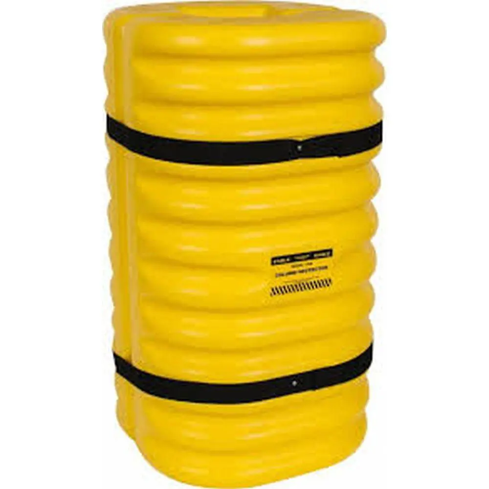 Yellow 42-Inch Column Protectors for Structural Support Posts