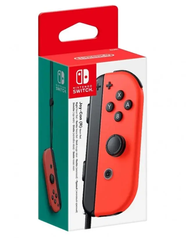 Comando Joy-Con Direito Vermelho Neon Switch  - Novo - Nintendo Switch 1