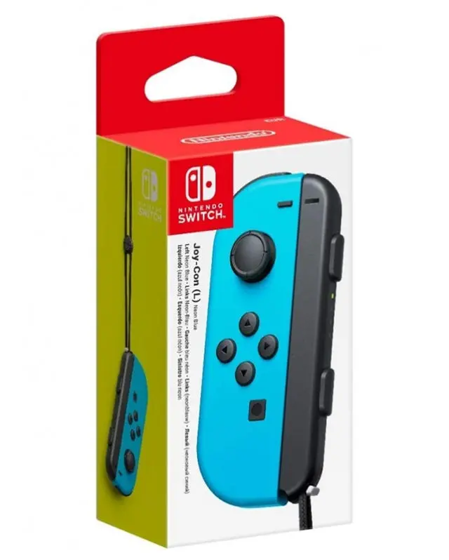 Comando Joy-Con Esquerdo Azul Neon Switch  - Novo - Nintendo Switch 1