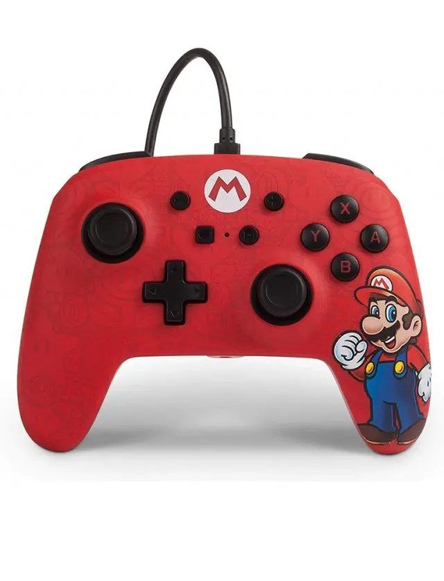 Comando Oficial Powera Mario Com Fios   - Novo - Nintendo Switch 1