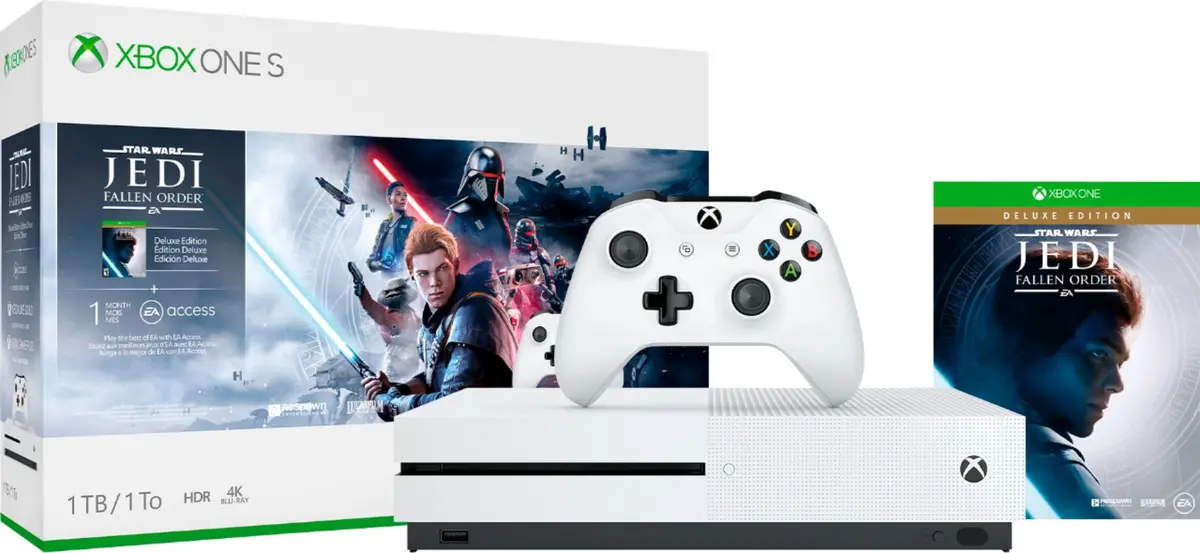Consola Xbox One S 1T C/ Star Wars Jedi- Novo 1
