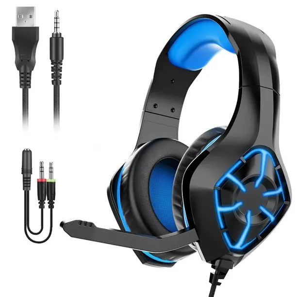 Auscultador Headset Gaming  Gs-1000 Azul 1