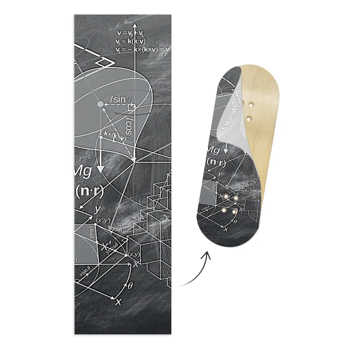 Limited Edition "Chalk It Up To Science" Deck Graphic Wrap - 35Mm X 110Mm 1