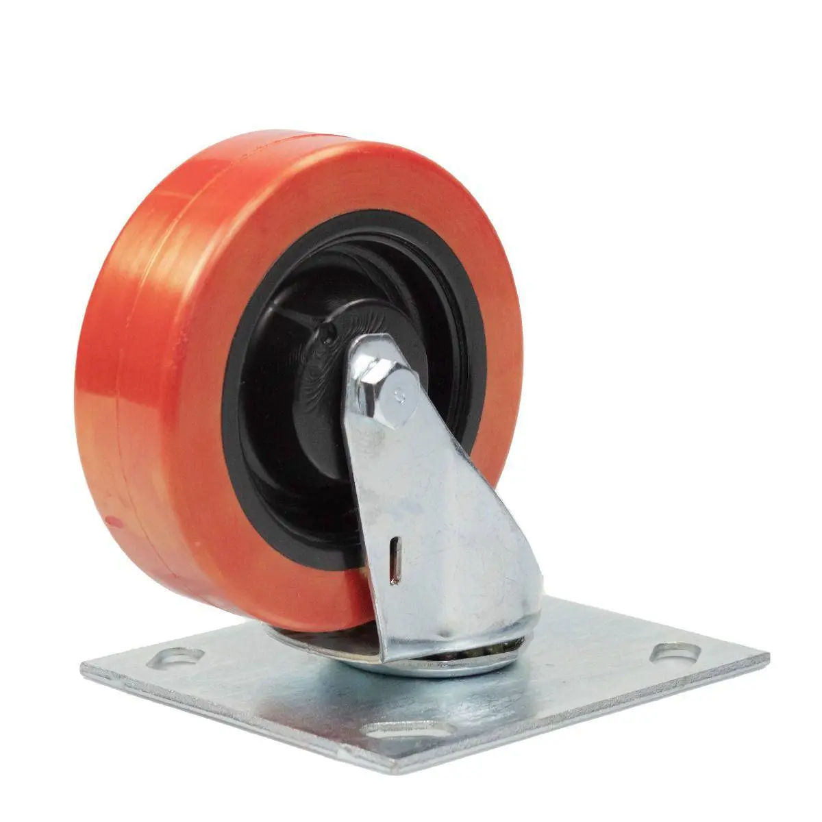 4" Caster, Rmttld, Red 1