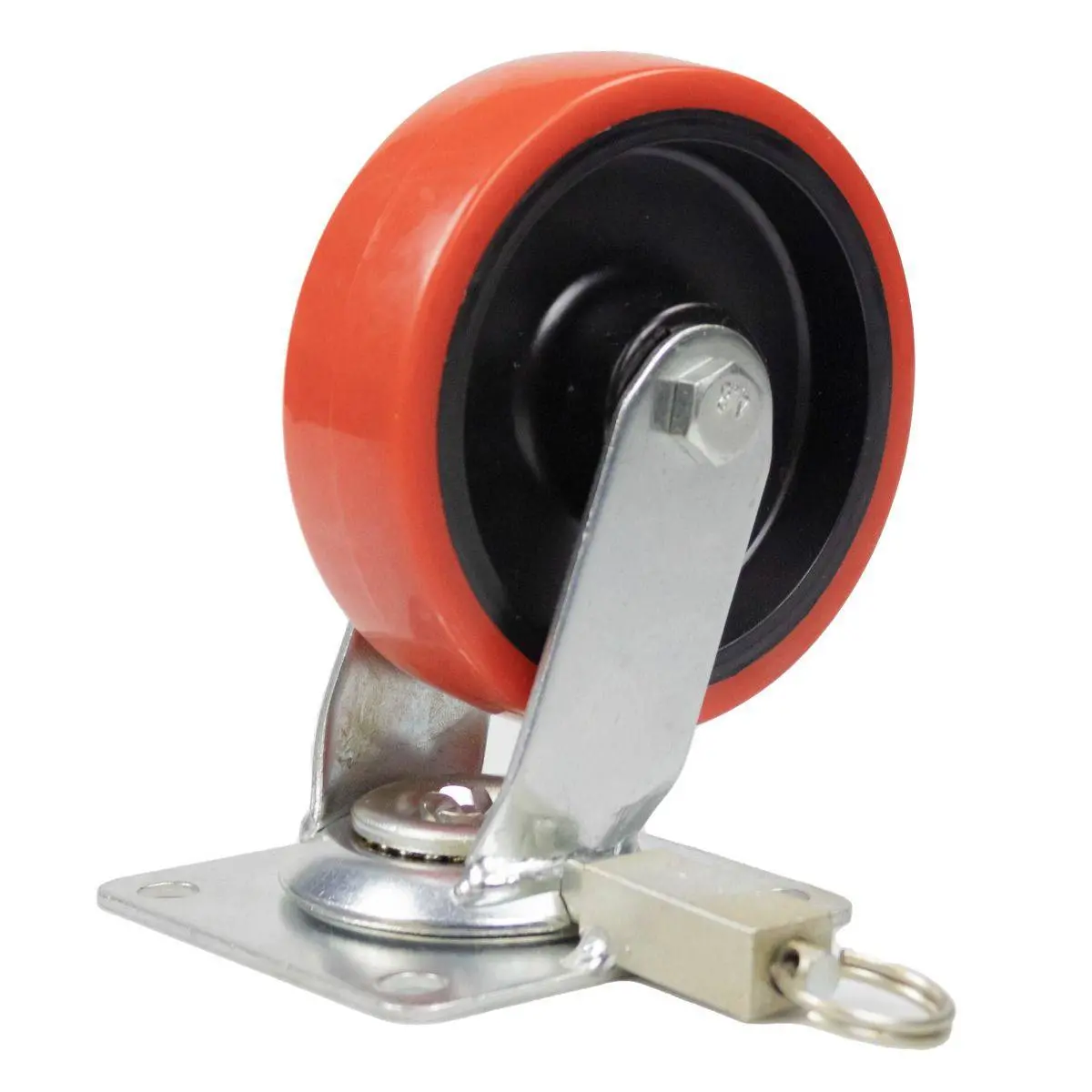 5" Swivel Lock Out Utility Cart Replacement Caster, 2 Pack 1