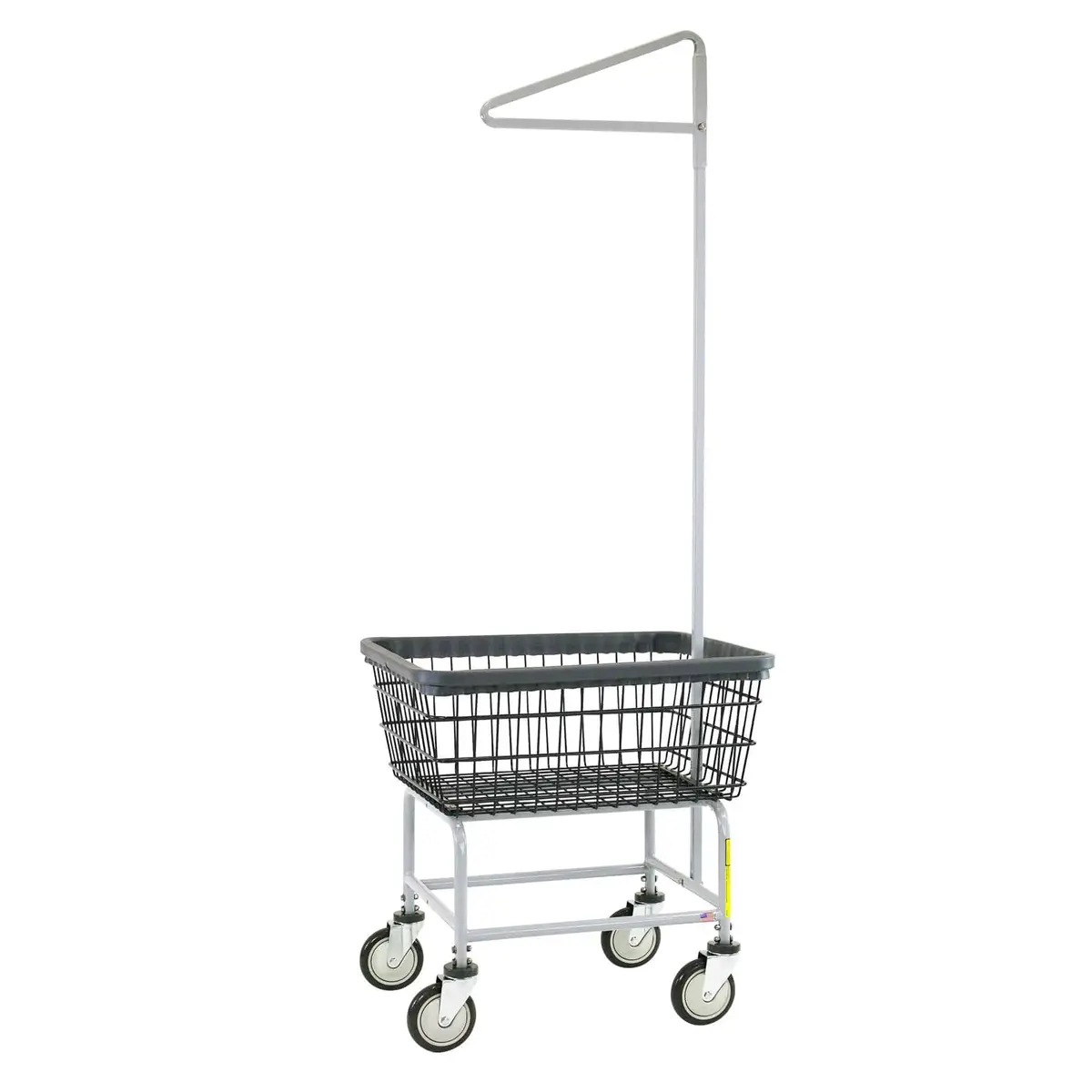 Laundry Cart With Single Pole Rack 1