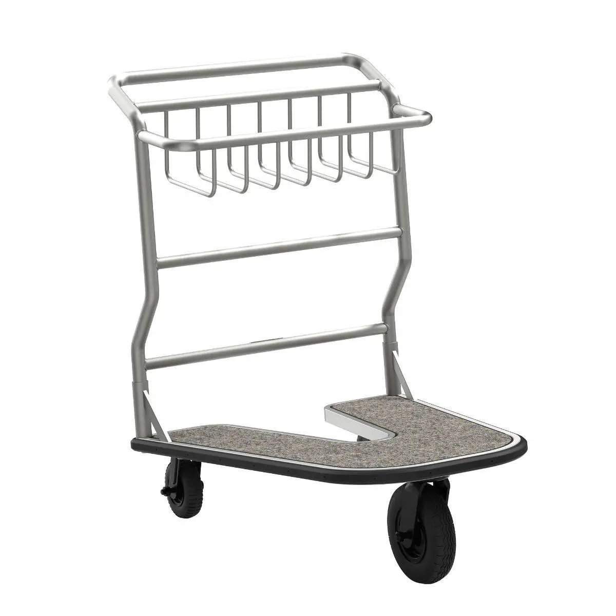 Nesting Luggage Cart With Carpet Platform 1