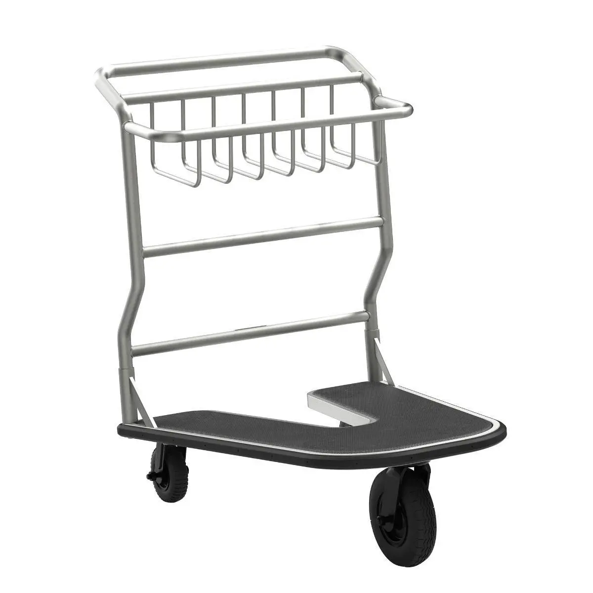 Nesting Luggage Cart With Rubber Platform 1