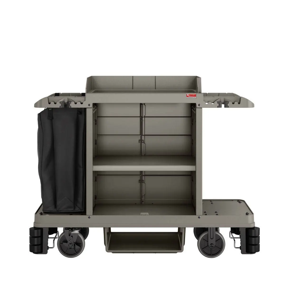 Partially Assembled Housekeeping Cart, Platinum 2