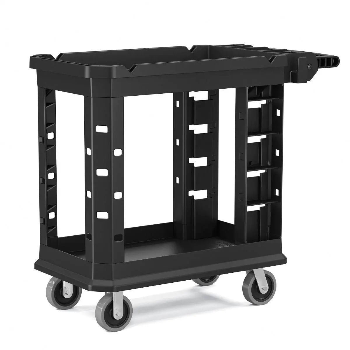 Plastic Utility Cart Heavy Duty, 19X37 1