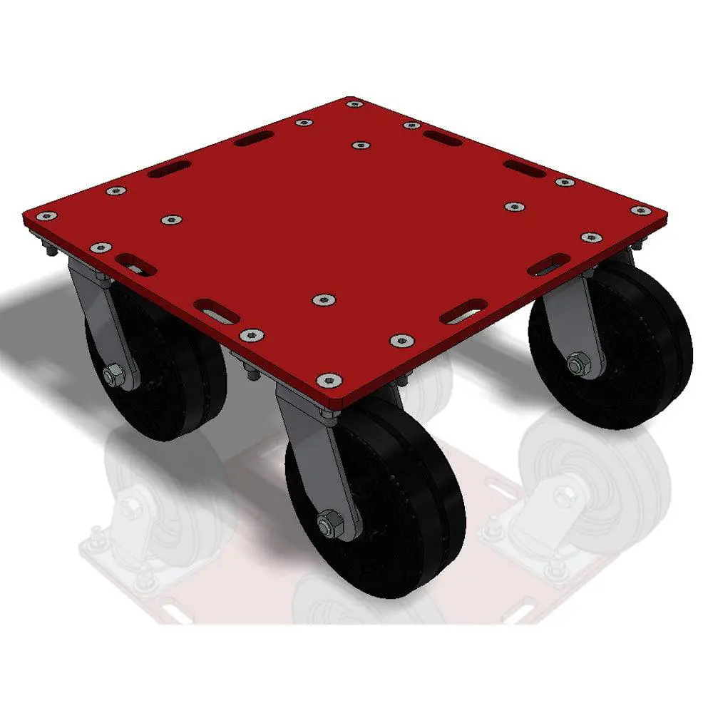 Slotted 4K Dolly 16 In X 16 In - 4000 Lbs Cap. 1