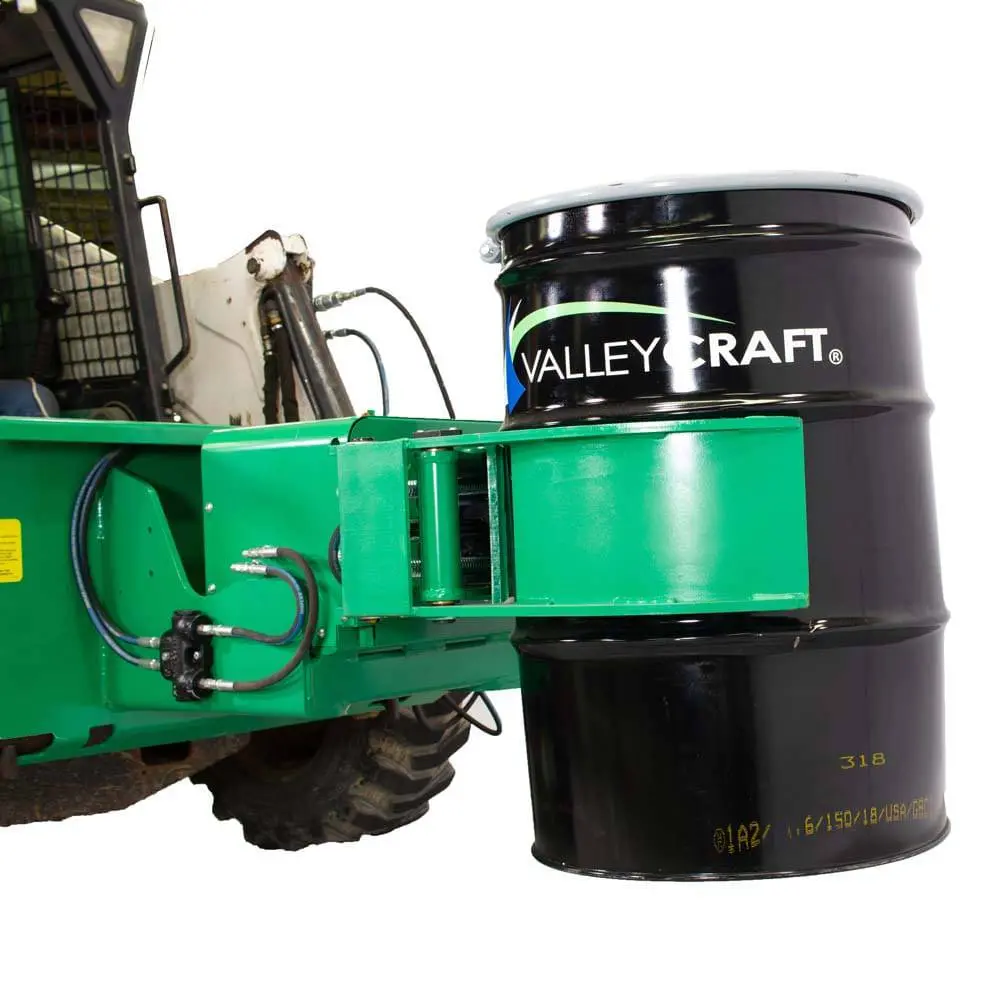 Valley Craft Drum Clamp & Rotate Powered Skid Steer Attachment 1