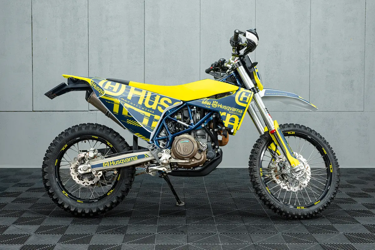 Husqvarna 701 Enduro Graphics - "Disruptor" (Blue) 2