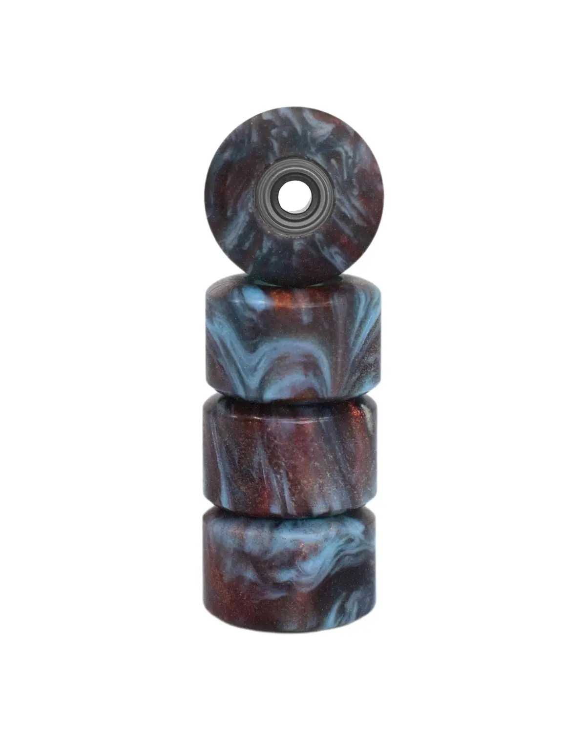 Apex New Street, Geode Series Wheels - 77D Urethane - Abec-9 Bearings - "Molten Ice Core" 2