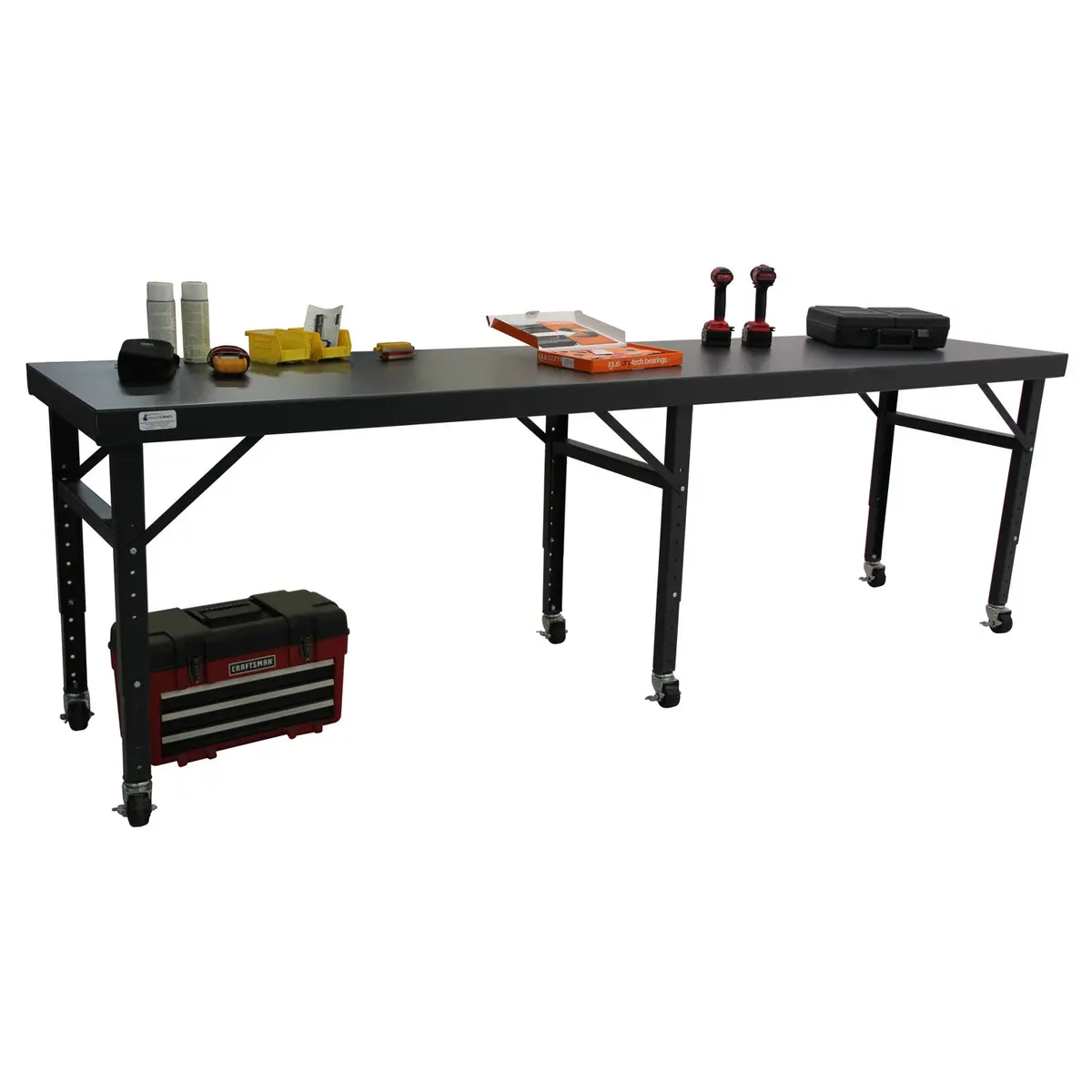 Valley Craft Mobile Adjustable Height Work Table 1