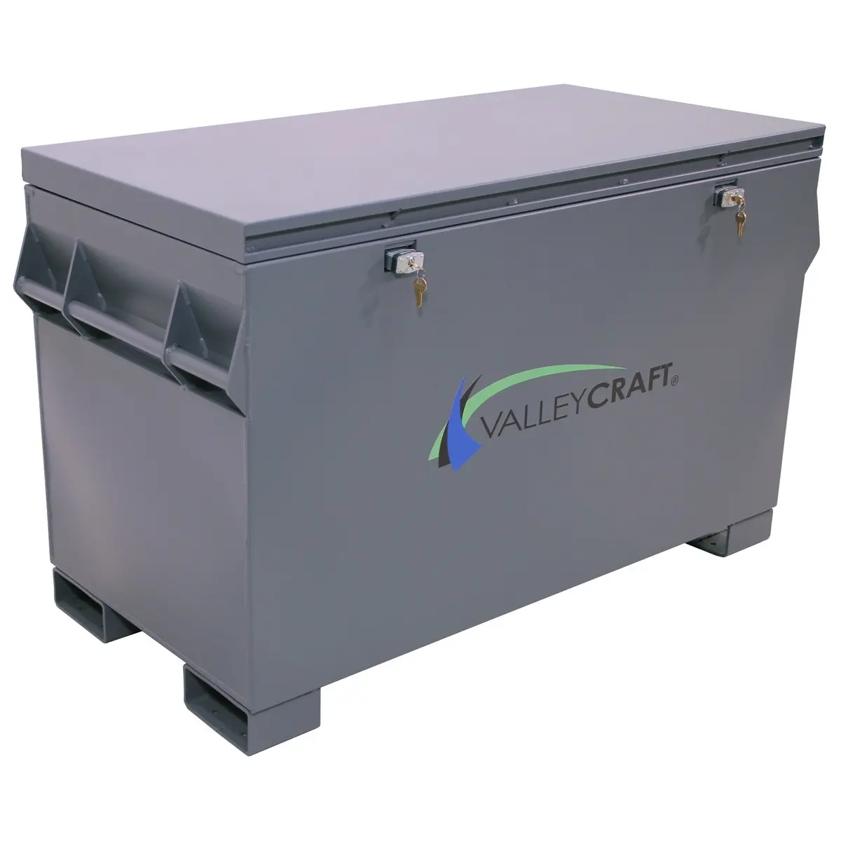 Valley Craft Provault Jobsite Box - 18 Cu. Ft. 1,000 Lb. Capacity, Gray 1