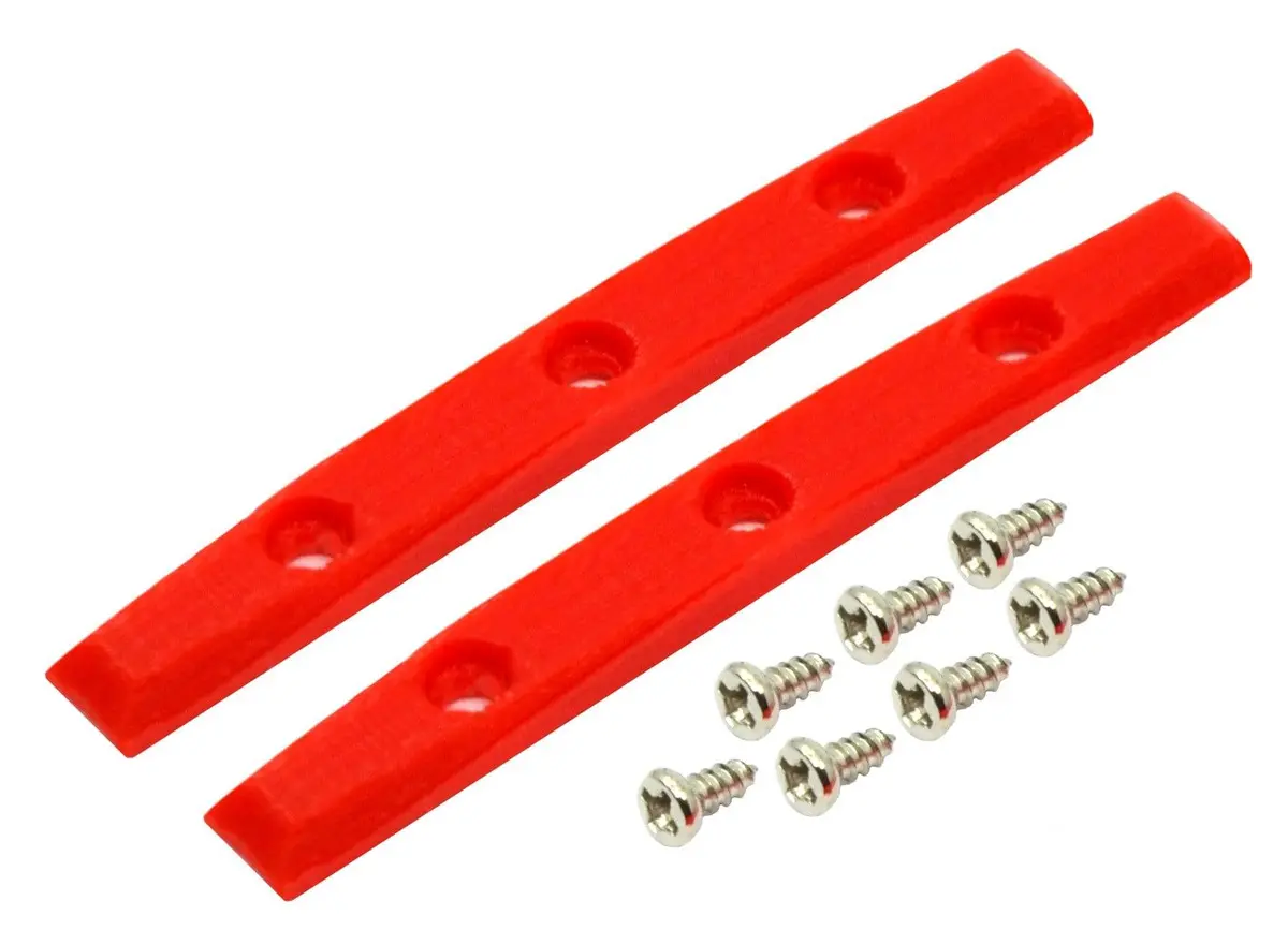 Gem Edition Board Rails (Screws Included) - Red 1