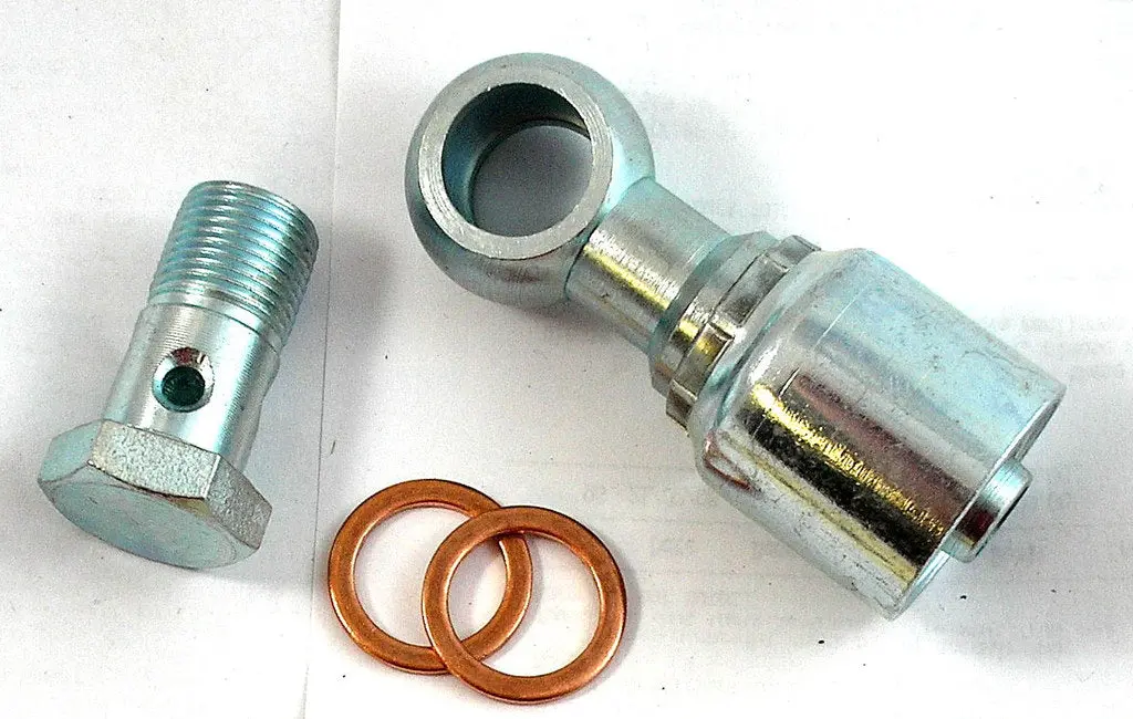 Banjo Fitting 1/2" Hose 3/8" Bolt Bsp Threads 1
