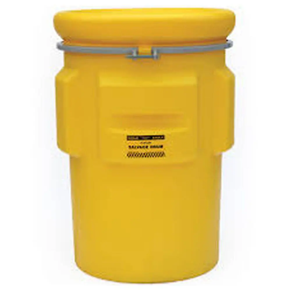 Salvage Drum 95 Gal. Yellow W/ Metal Band & Bolt 1