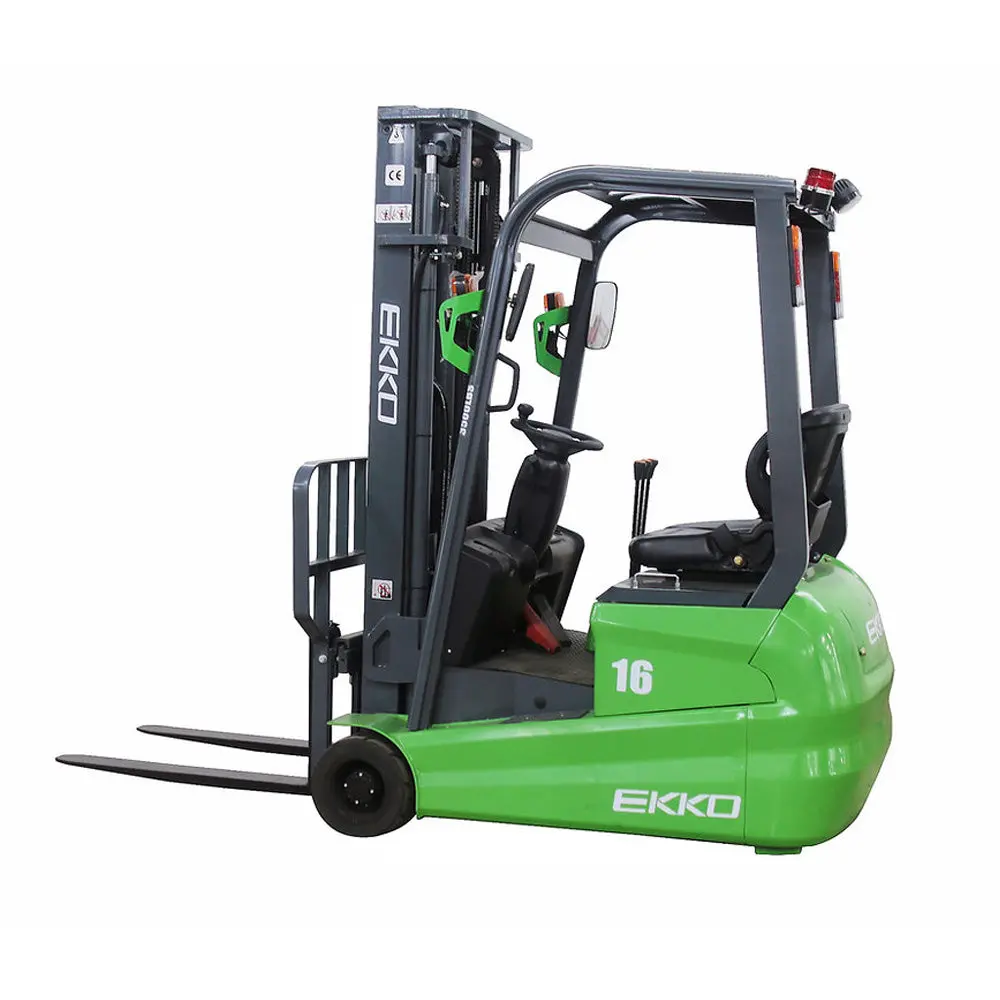 Ekko Ek16a-189Li 3-Wheel Lithium Forklift 3500 Lbs Capacity, 189In Lift 1