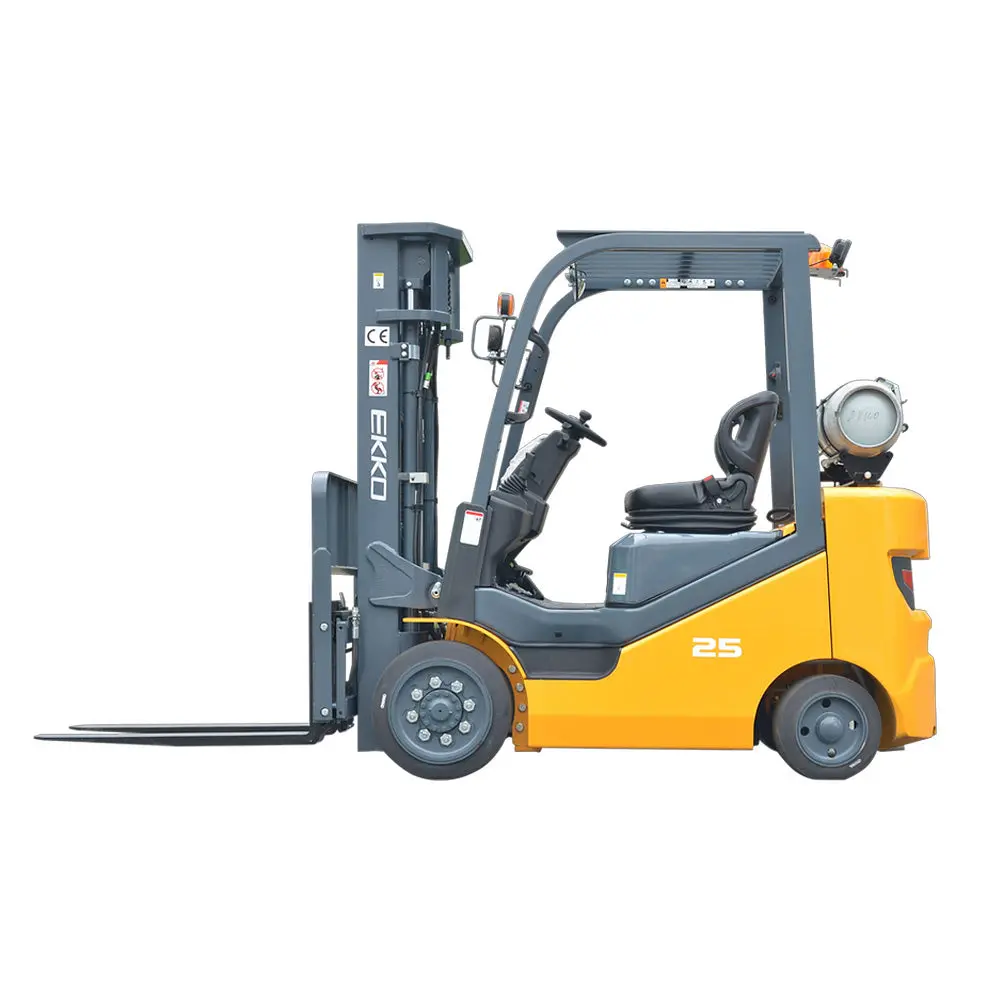 Ekko Ek25clp Lpg Forklift With Cushion Tires - 5000 Lb Capacity, 189In Lift 1