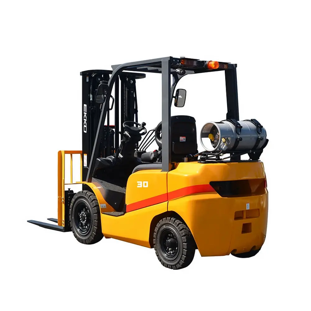 Ekko Ek30tlp 6000 Lb Lpg Forklift With Solid Pneumatic Tires - 185In Lift Height 1