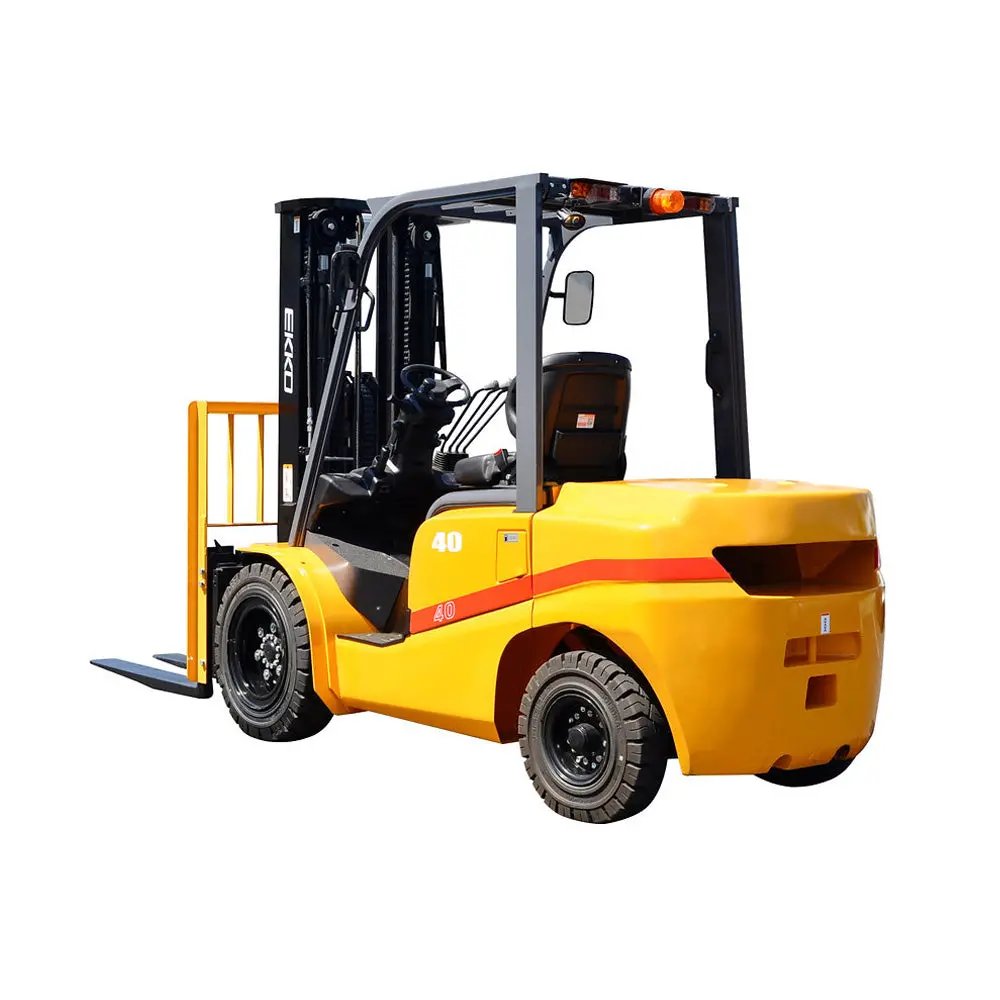 Ekko Ek40d Diesel Forklift With Solid Pneumatic Tires - 8500 Lb Capacity, 185In Lift 1