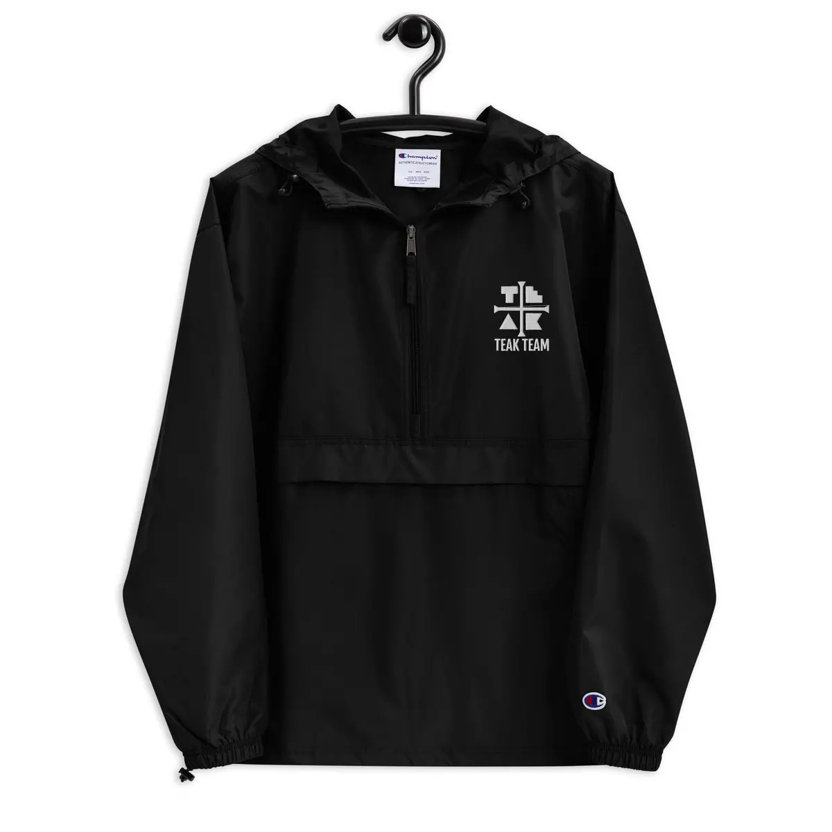 Teak Team Embroidered Champion Windbreaker Jacket - Teak Team Merch 1