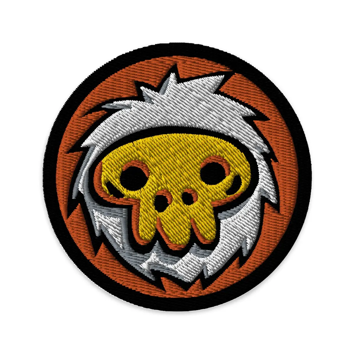 Teak Yeti Circle Embroidered 3 Inch Patch 1
