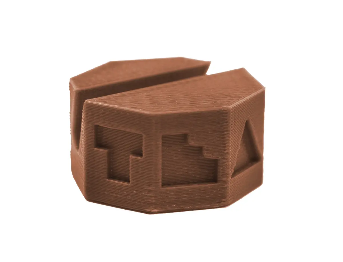 Fingerboard Display Stand - Octagon Edition - Sienna Brown Colorway 1
