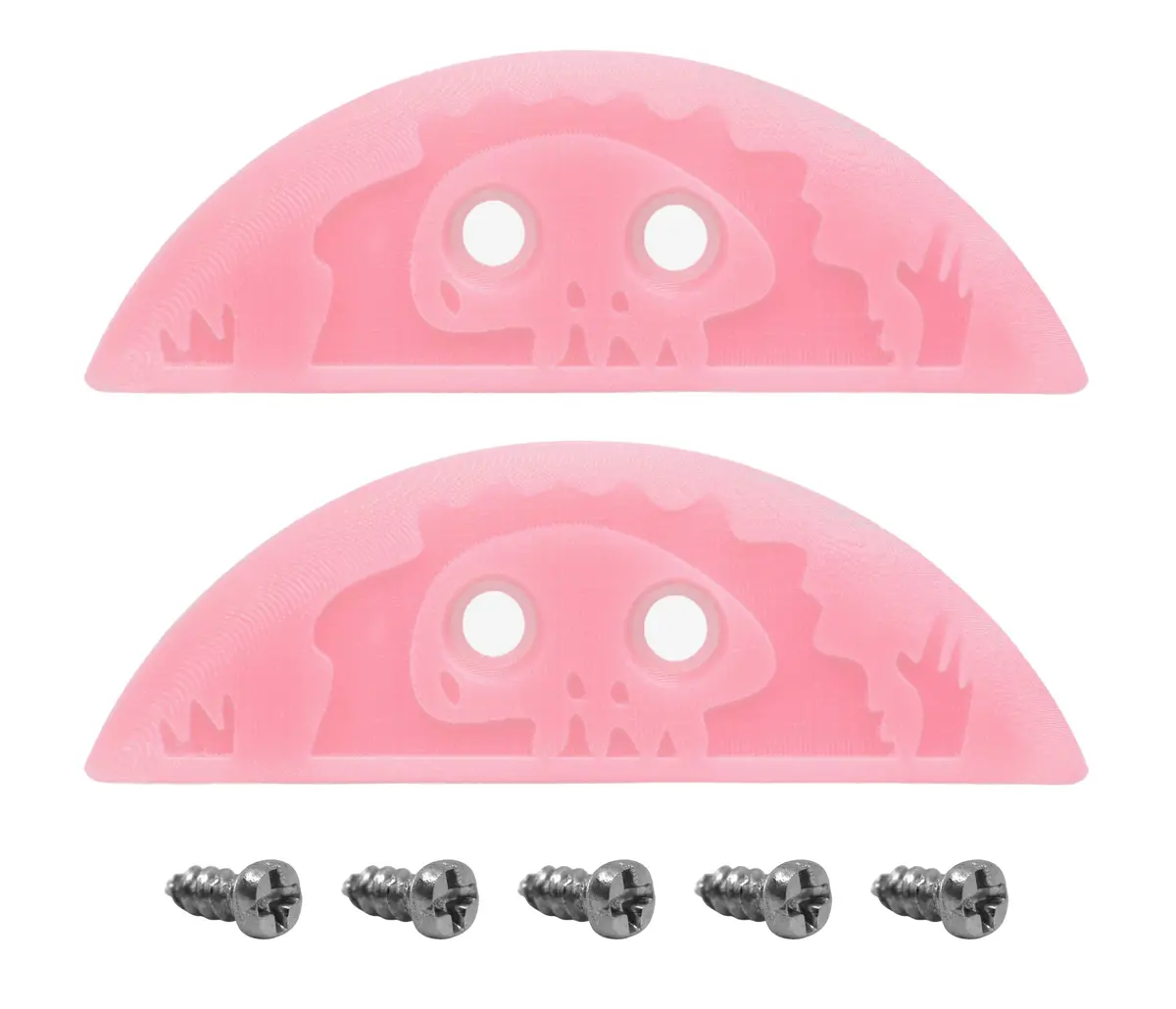 Peeping Yeti Fingerboard Nose & Tail Guards - 7.5Mm X 22Mm - Pink 1