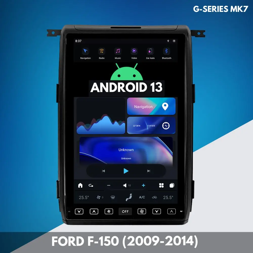 Ford F-150 (2009–2014) Android Head Unit | Squarewheels G-Series 1