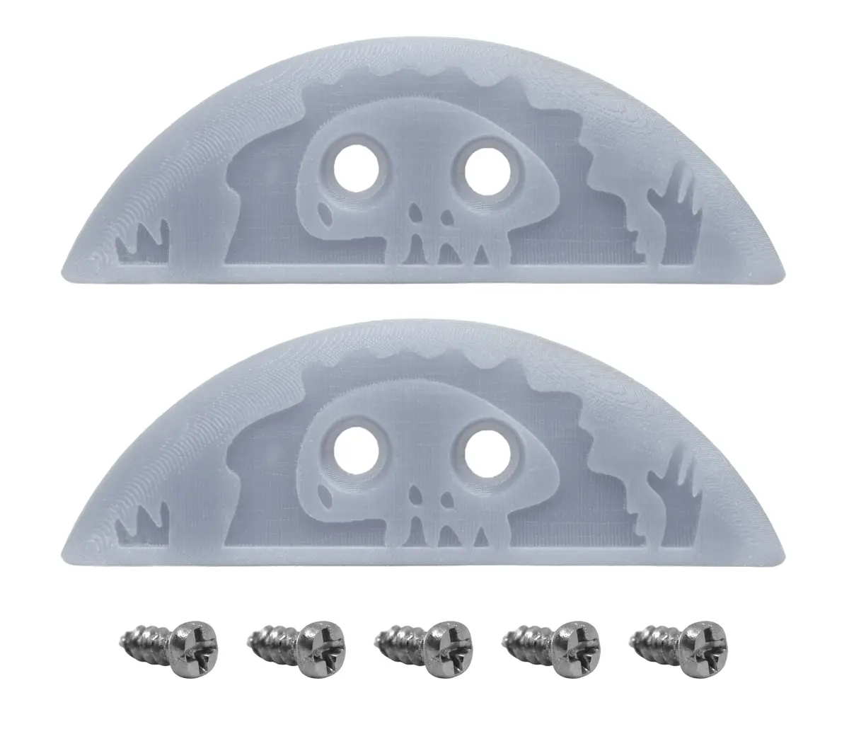 Peeping Yeti Fingerboard Nose & Tail Guards - 7.5Mm X 22Mm - Gray 1