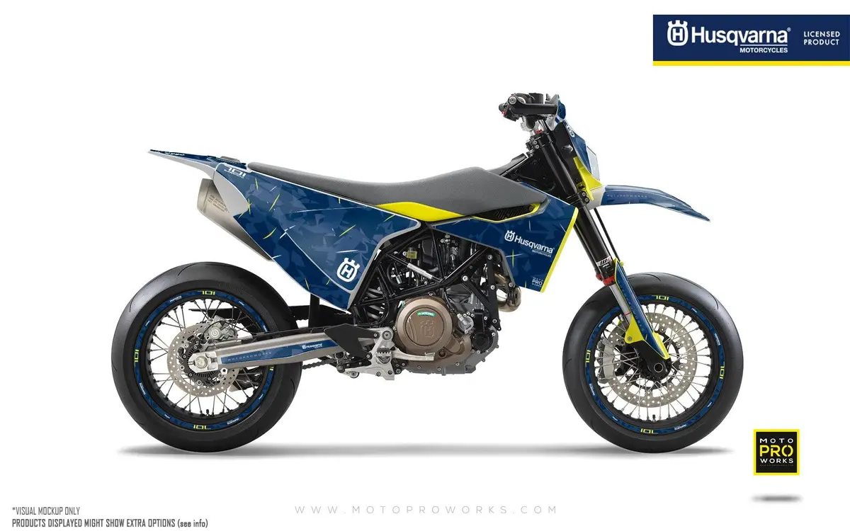 Husqvarna 701 Enduro Graphics - "Flake" (Blue) 1